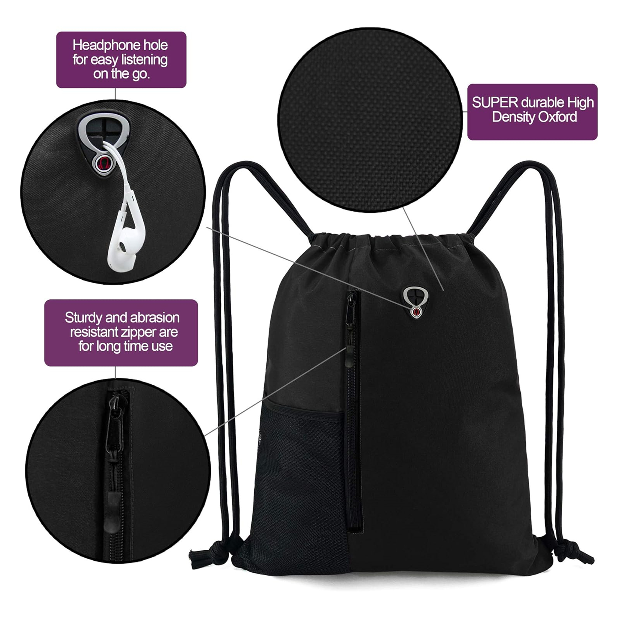 Large Size Drawstring Backpack 4