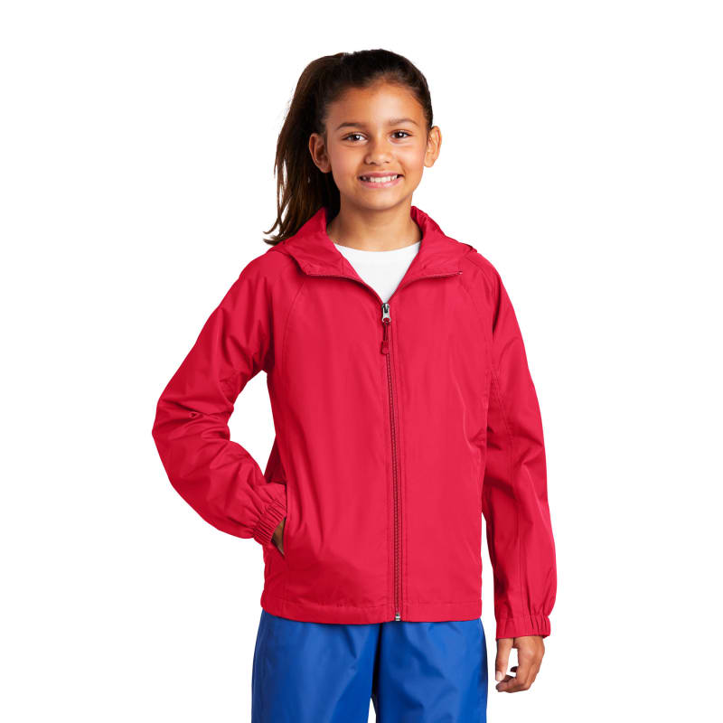 Sport-Tek Youth Hooded Raglan Jacket. 8