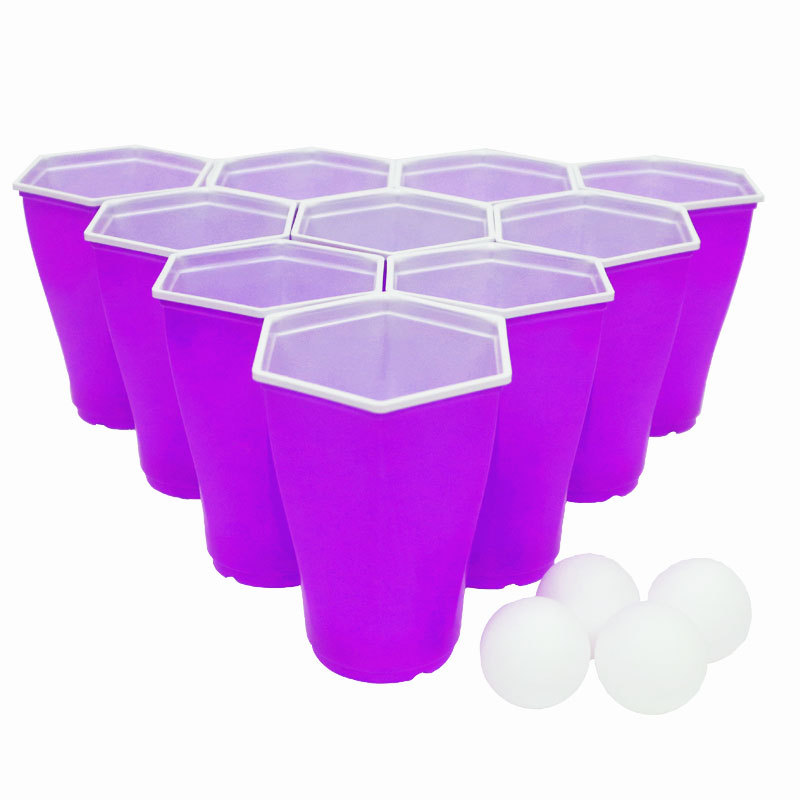 16oz Hexagonal Plastic Party Drink Cups 4