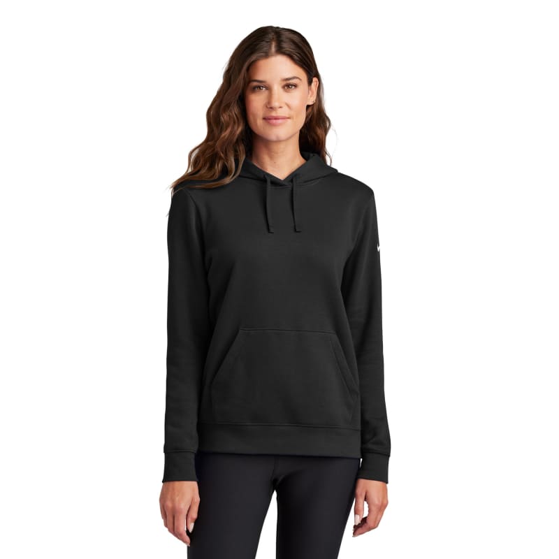 Nike Ladies Club Fleece Sleeve Swoosh Pullover Hoodie 32