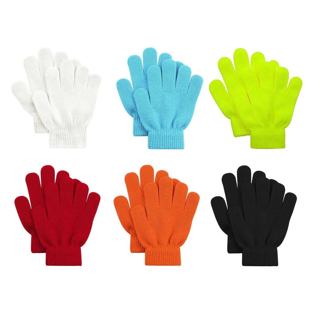 Kids Warm Knitted Acrylic Gloves 4
