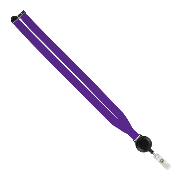 IMPORT 3/4" Polyester Lanyard with Retractable Badge Reel and IPH7 back of neck convenience release. 185