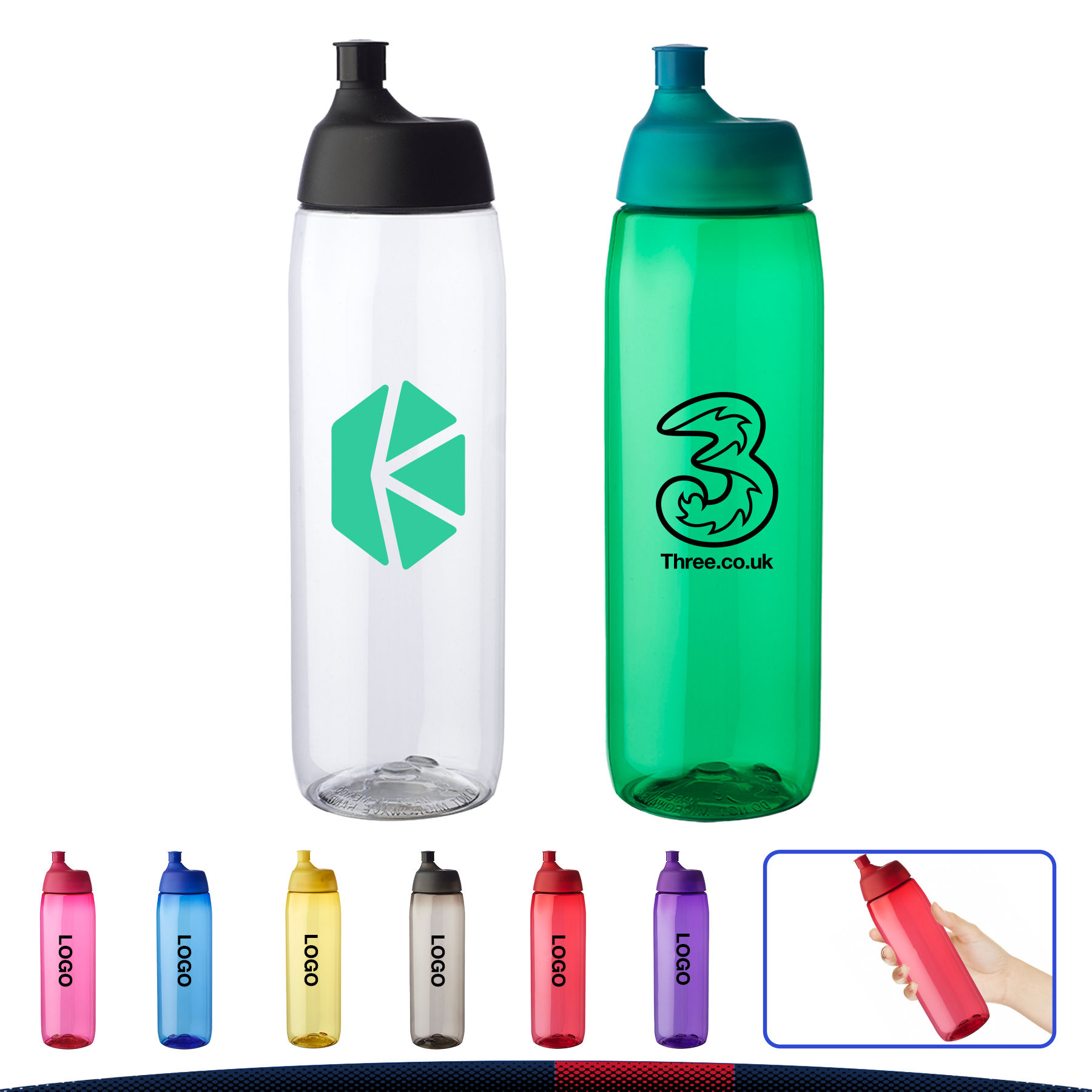 34 oz. Genxa Plastic Water Bottles 2
