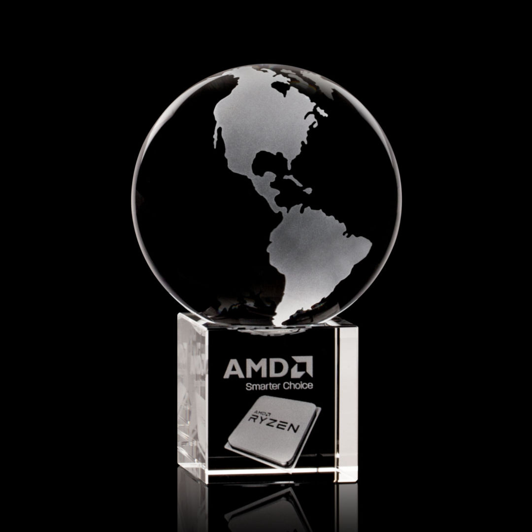 Globe on Cube 3D Award 11