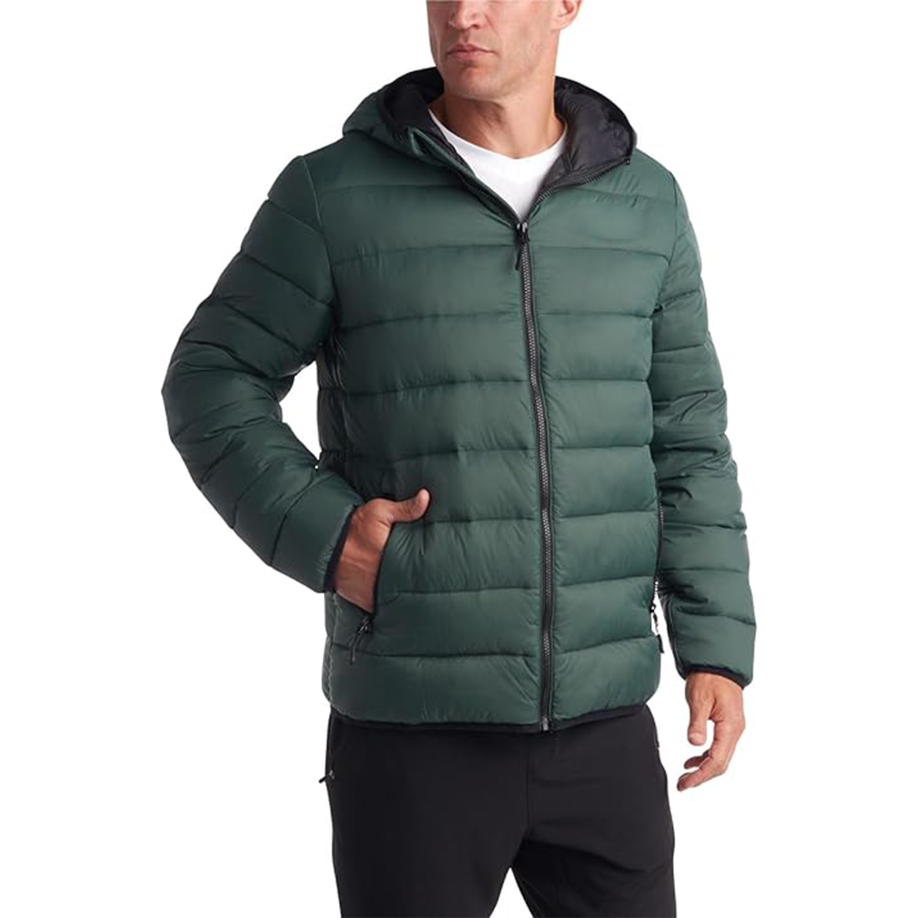 Warm Hooded Quilted Down Jacket 7