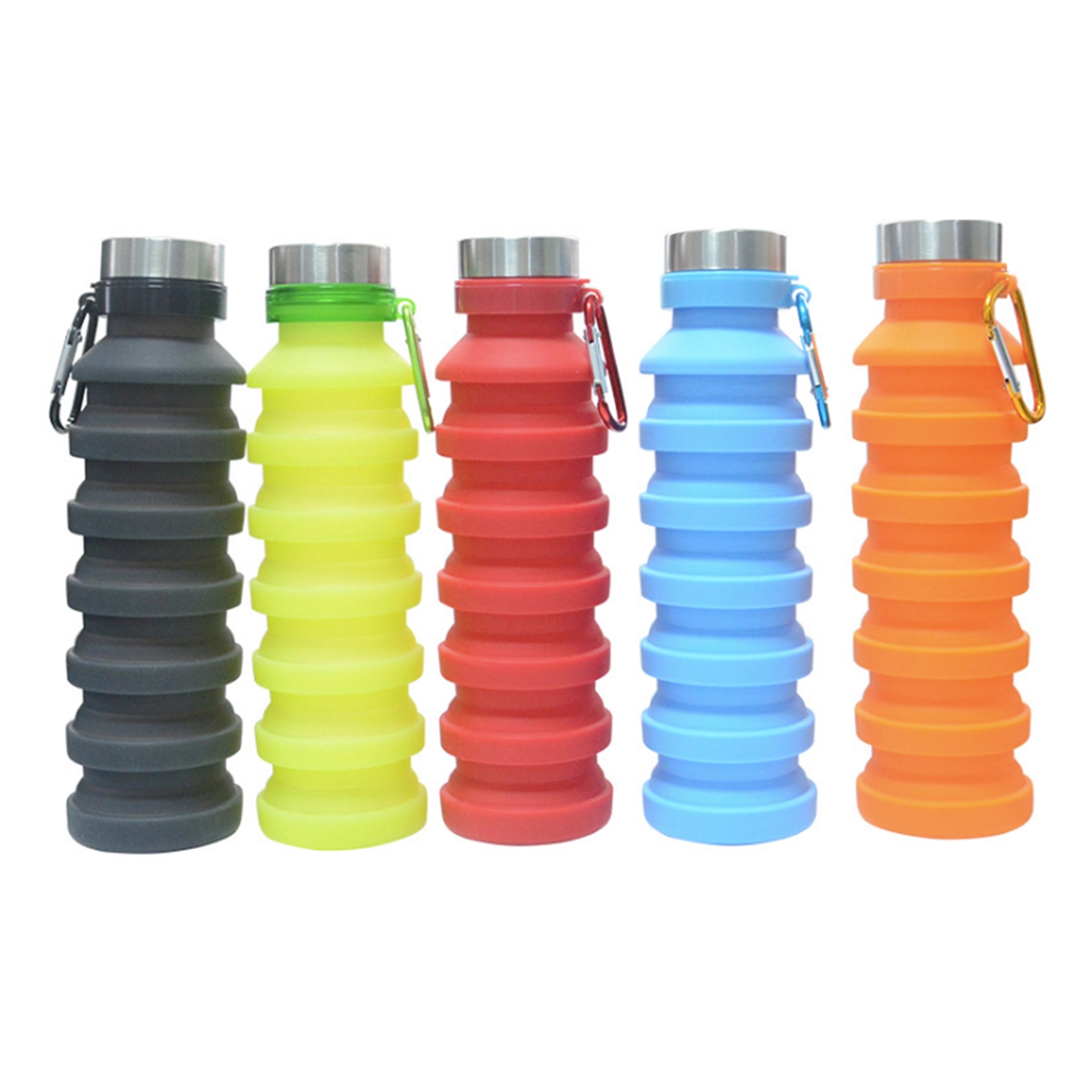 Collapsible Water Bottles Leakproof Valve Reuseable BPA Free 4