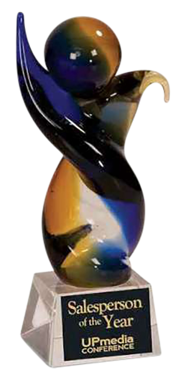 Art Glass Twister 7.75" 2
