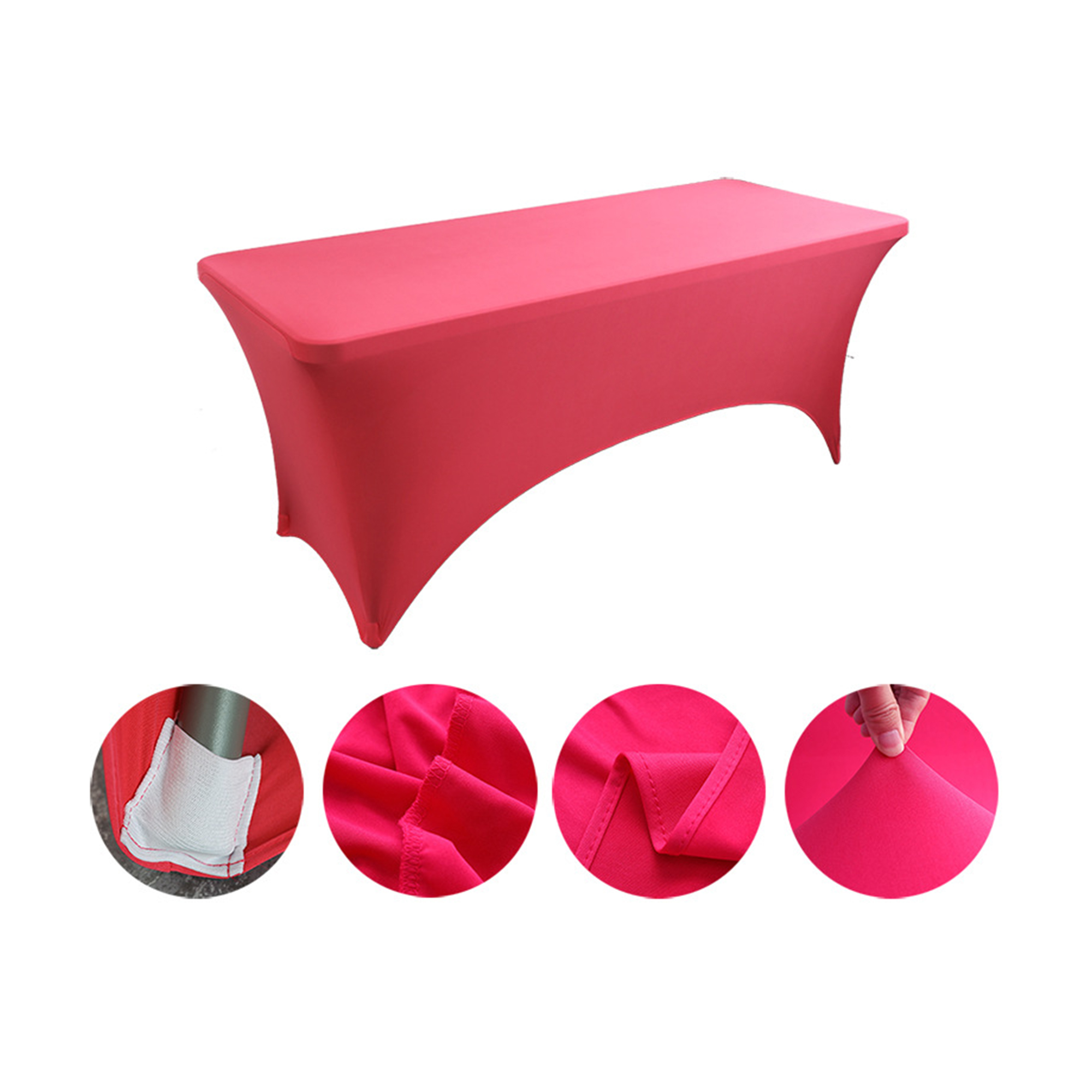 Six Foot Elastic Table Cover For Hotel And Restaurant Use 23
