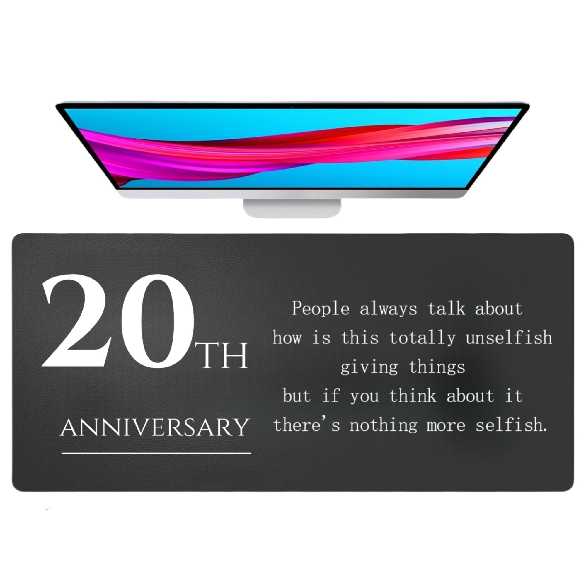 Large Non-Slip PU Leather Desk Pad 2