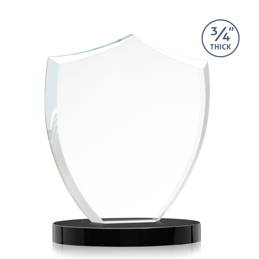 Scudo Shield VividPrint™ Award on Alberton Base - Black 1