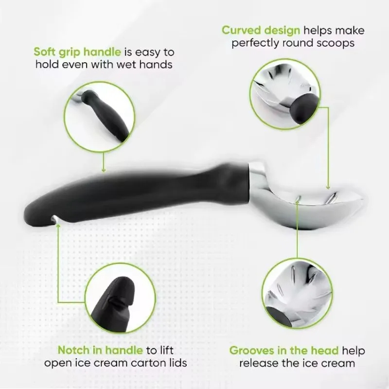 Deluxe Ice Cream Scoop With Lid Opener 4