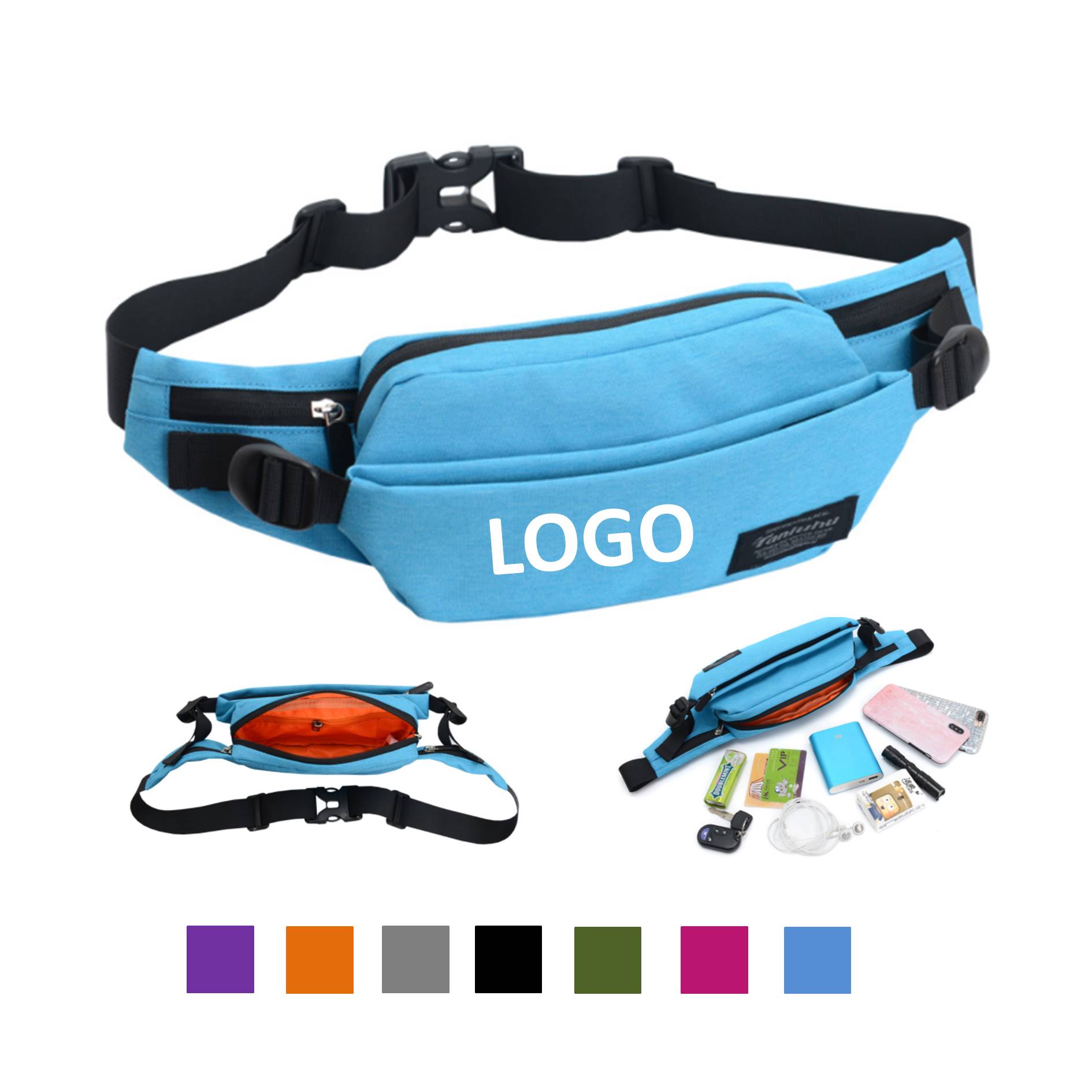 Outdoor Leisure Sports Earphone Waist Bag 4