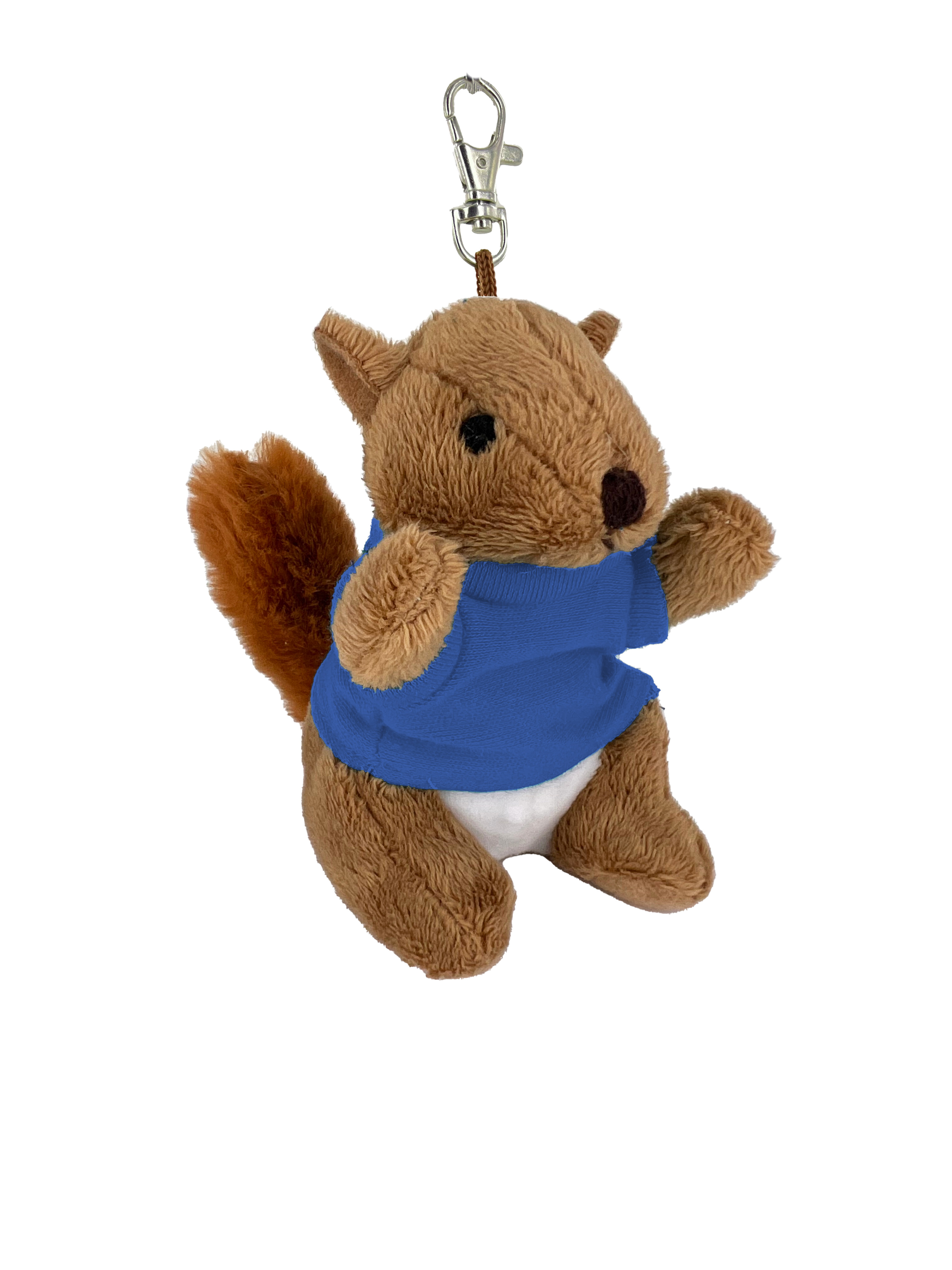 Soft Plush Squirrel 4" Keychain 12