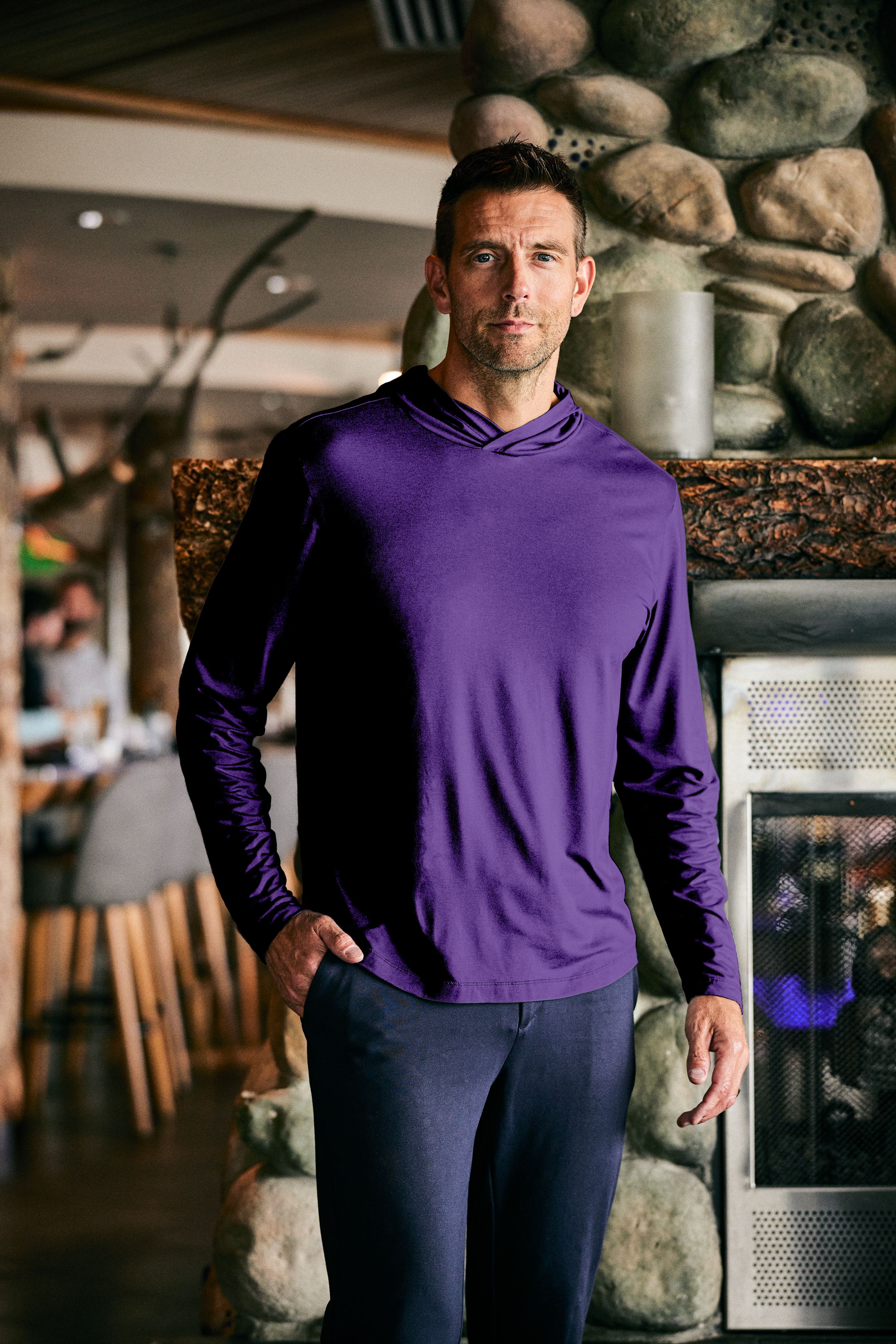 Cutter & Buck Coastline Recycled Double Peached Mens Hooded Pullover 85