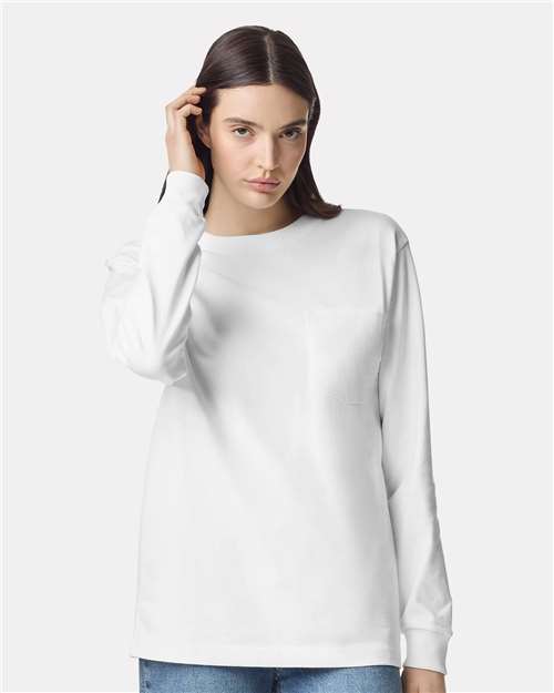 Unisex Super Heavyweight Long Sleeve Pocket Tee - 9410 3