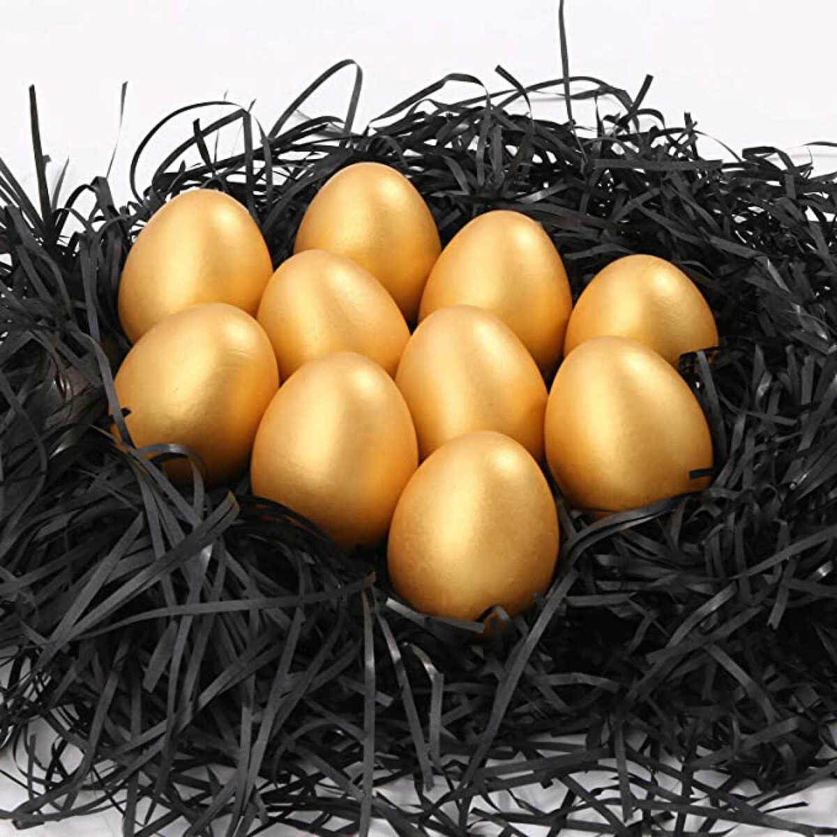 Golden Wooden Egg 1