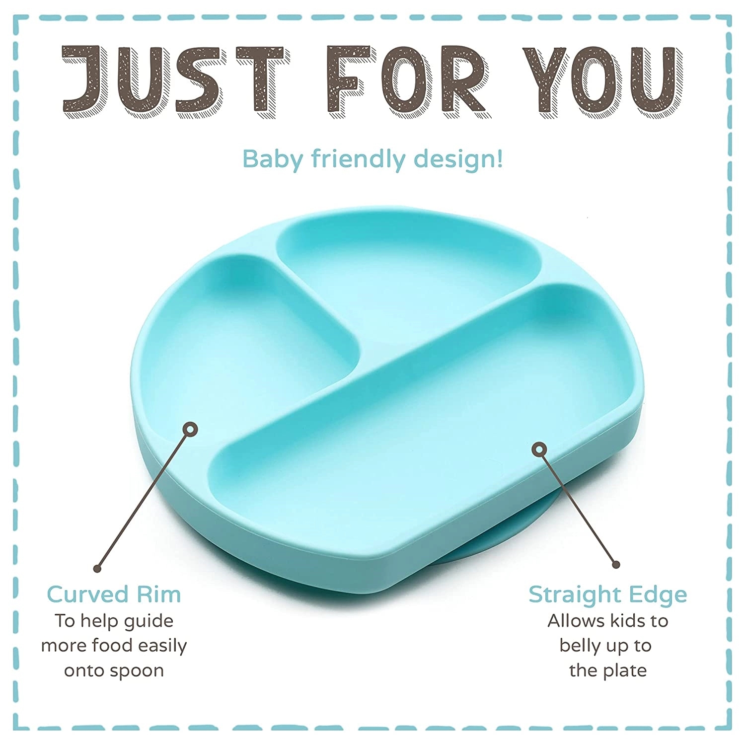100% Silicone Suction Plate 17