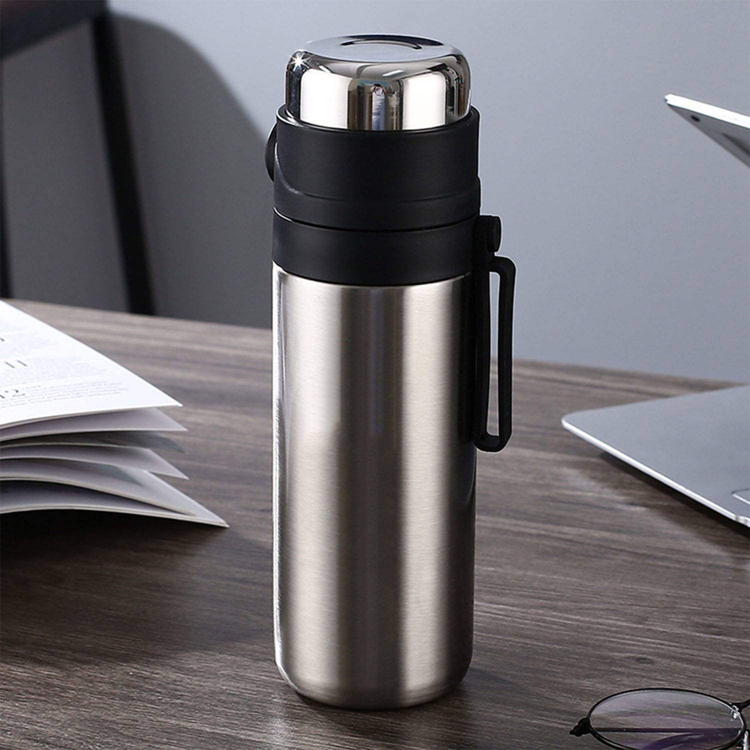 17.6oz Stainless steel tea separation insulated cup 7
