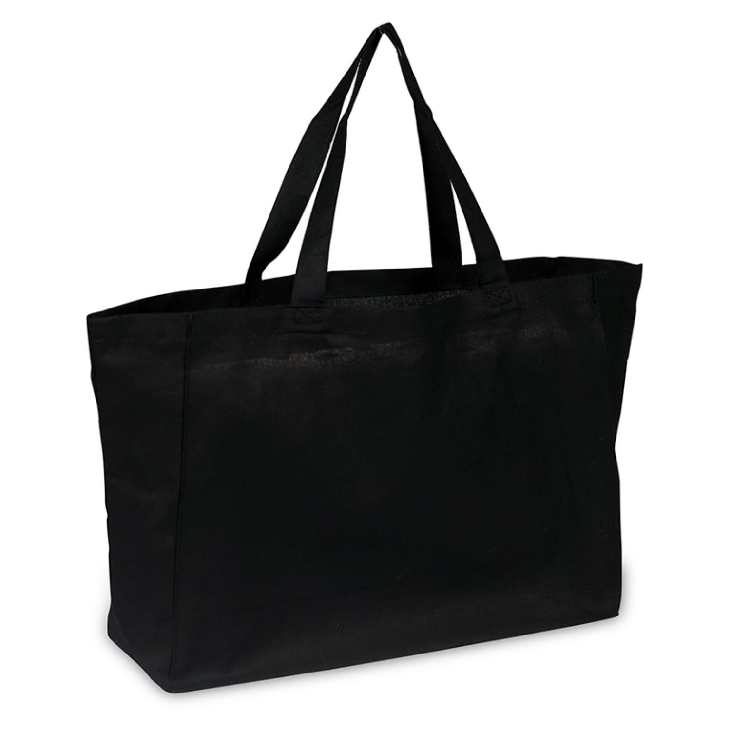 100% Cotton canvas Sheeting Shopper Tote Bag USA Decorated (16" x 12")
