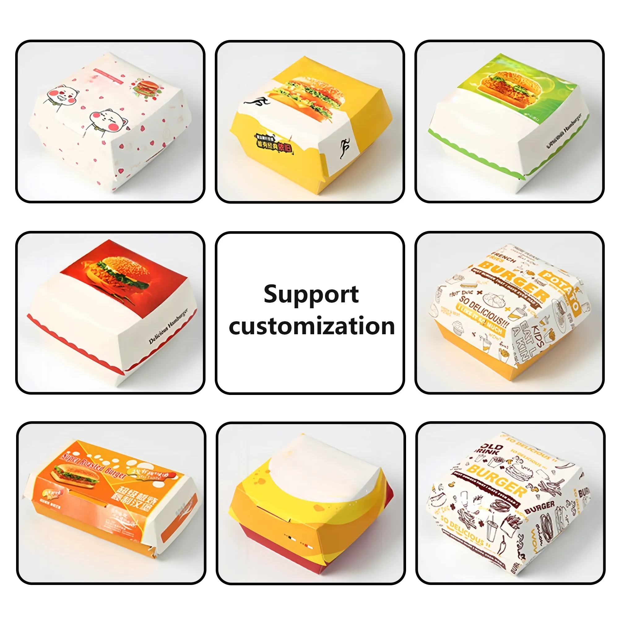 Disposable Paper Burger Box 7