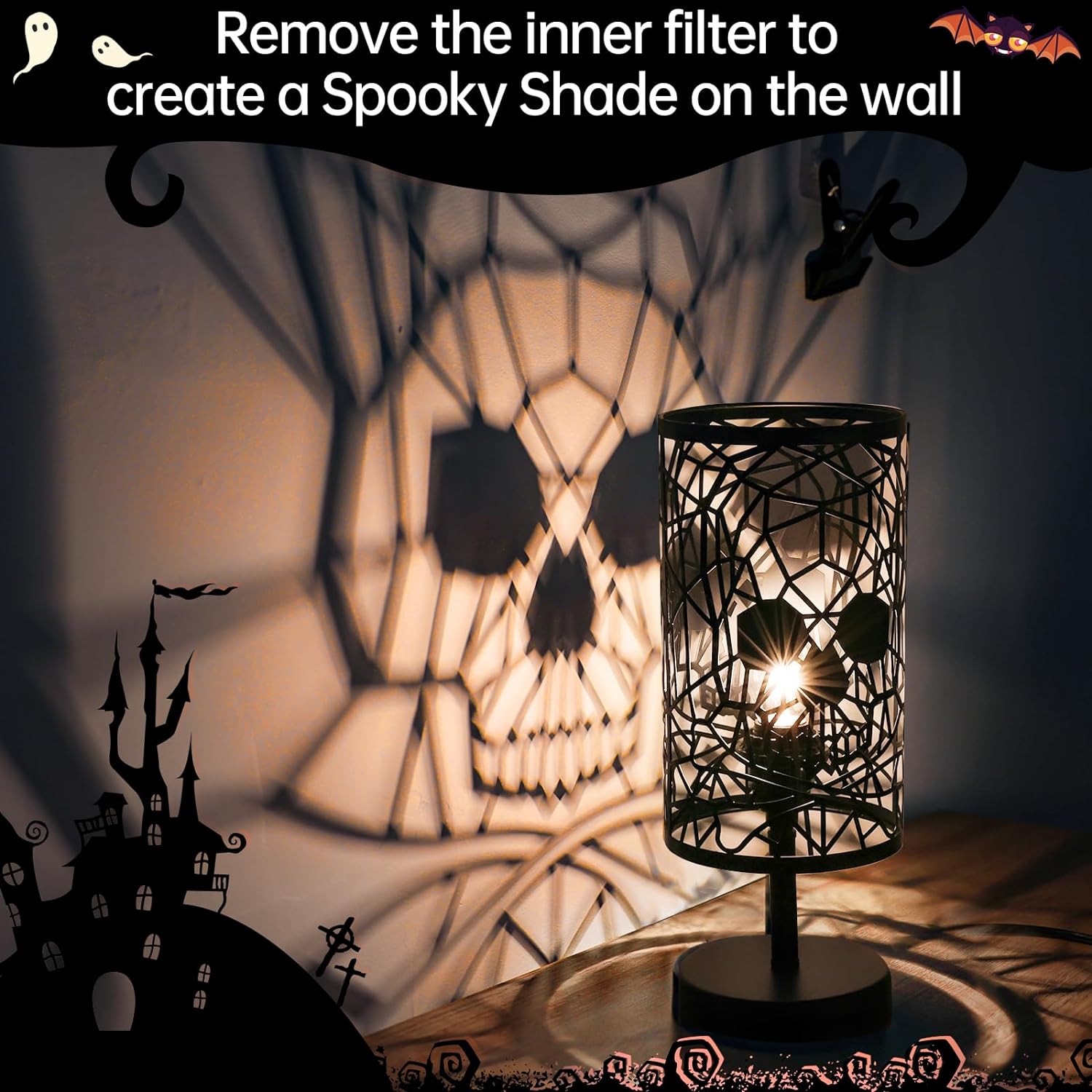Halloween Skull Table Lamp 6