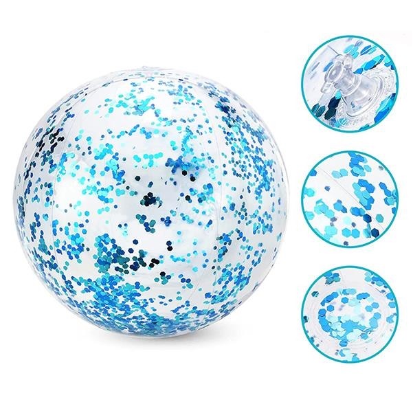 16 Inch Inflatable Glitter Beach Ball 2