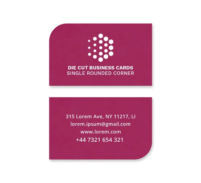 Die-Cut Business Cards (3.5"W x 2"H) 1