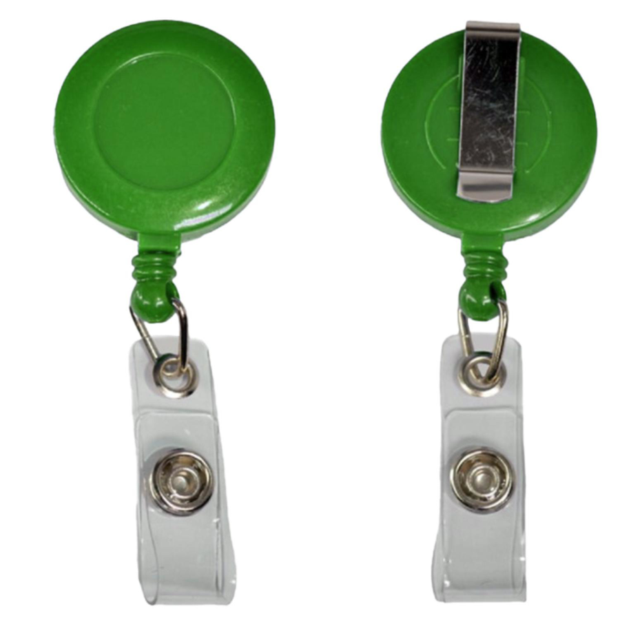 Circular Badge Reel w/ Belt Clip 9