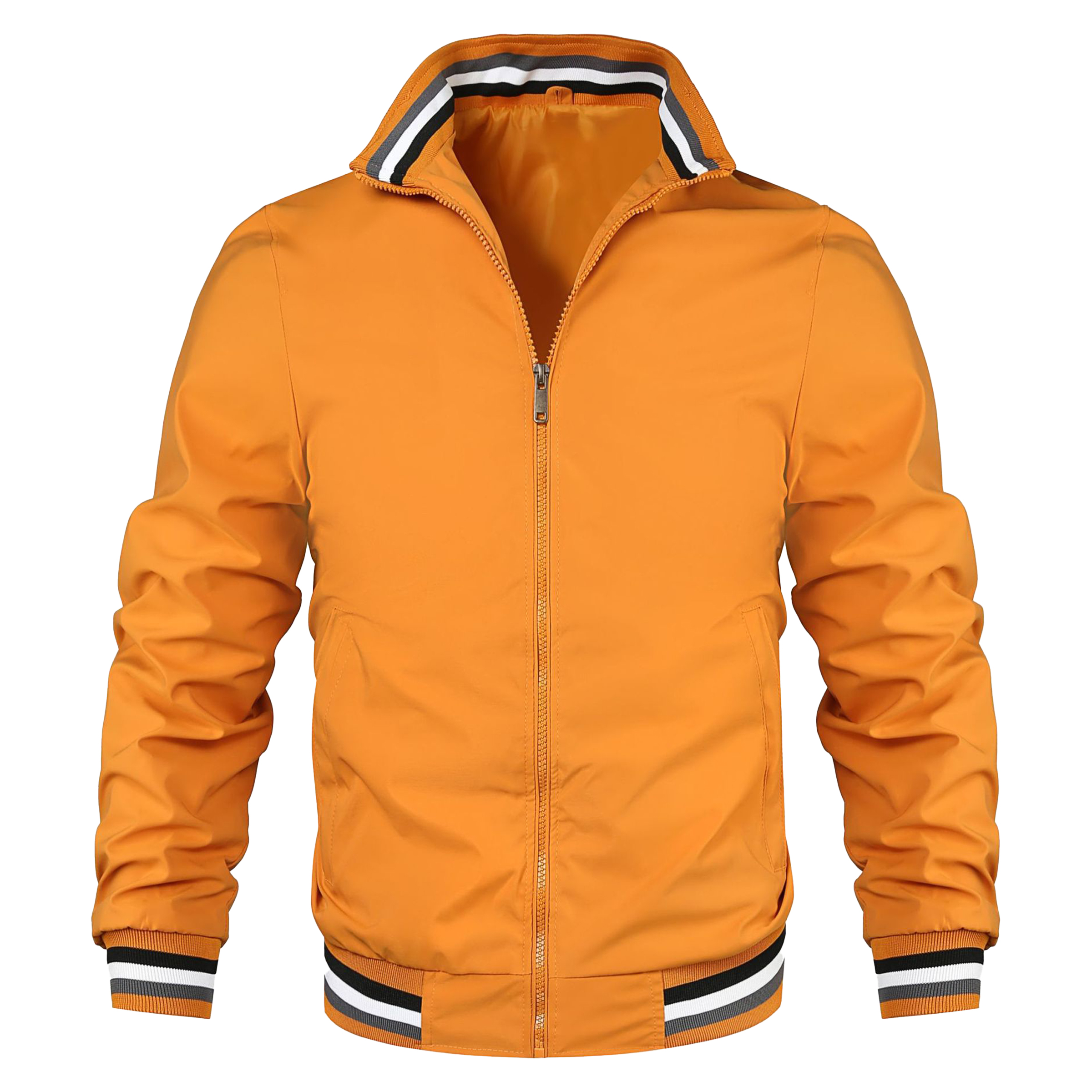 Polyester Solid Color Jacket Sports Jacket, custom jacket with logo imprint 5