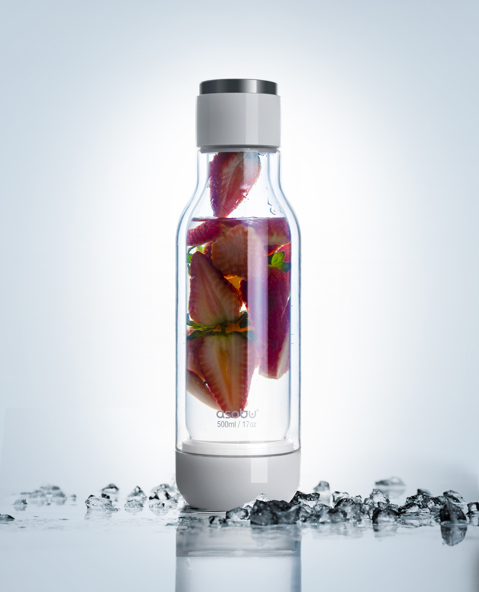 17 oz Asobu Inner Peace Glass Water Bottle 17