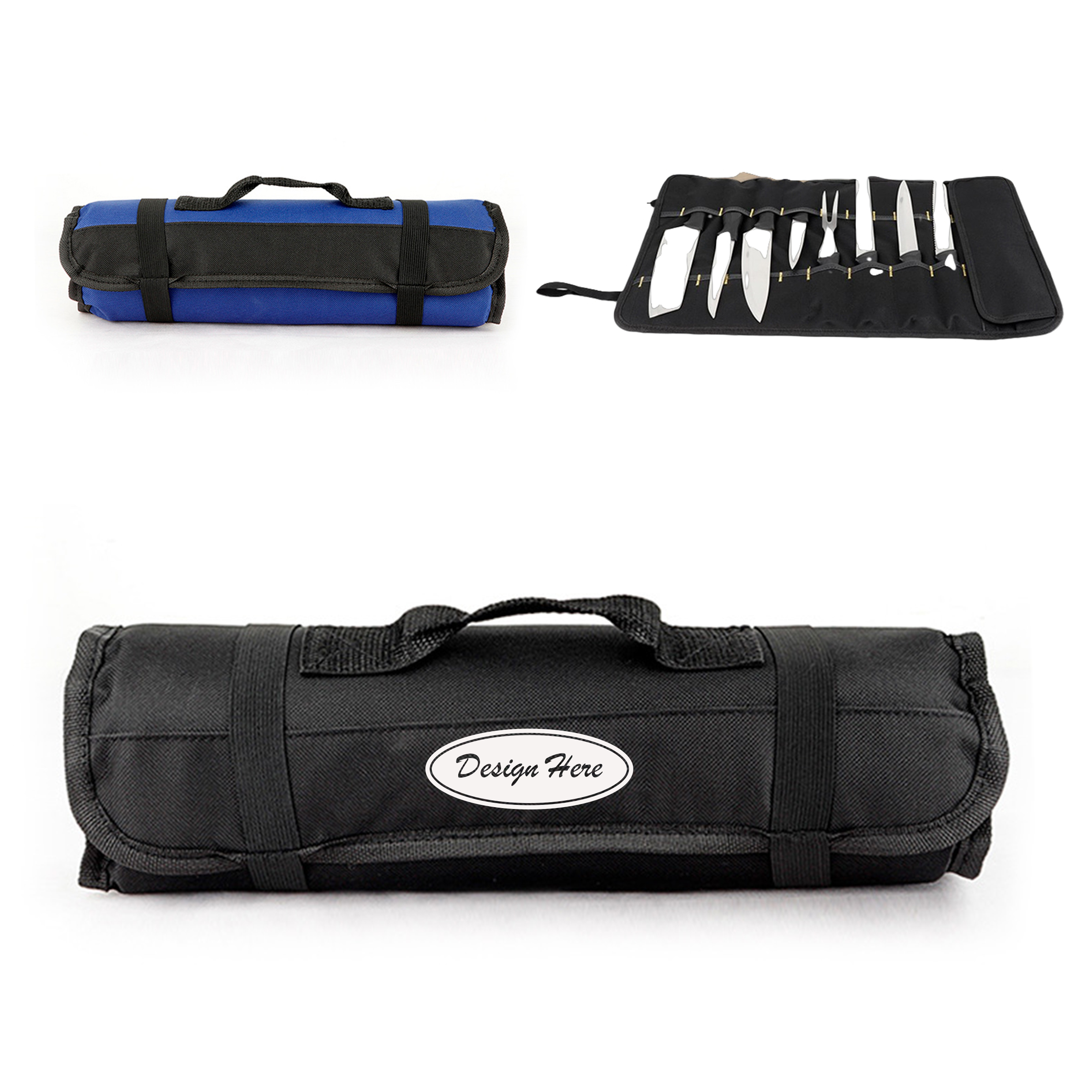 Chef's Knife Storage Roll ?C Heavy-Duty Oxford Material 3
