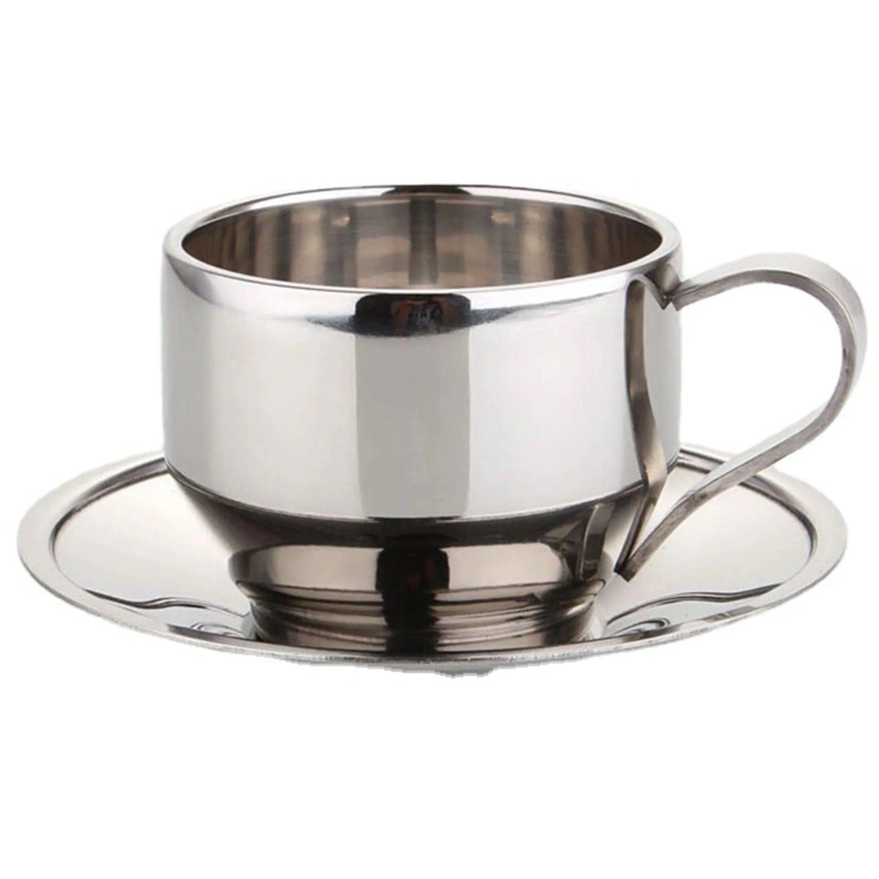 120Ml Coffee Cup W/ Saucer And Spoon 2