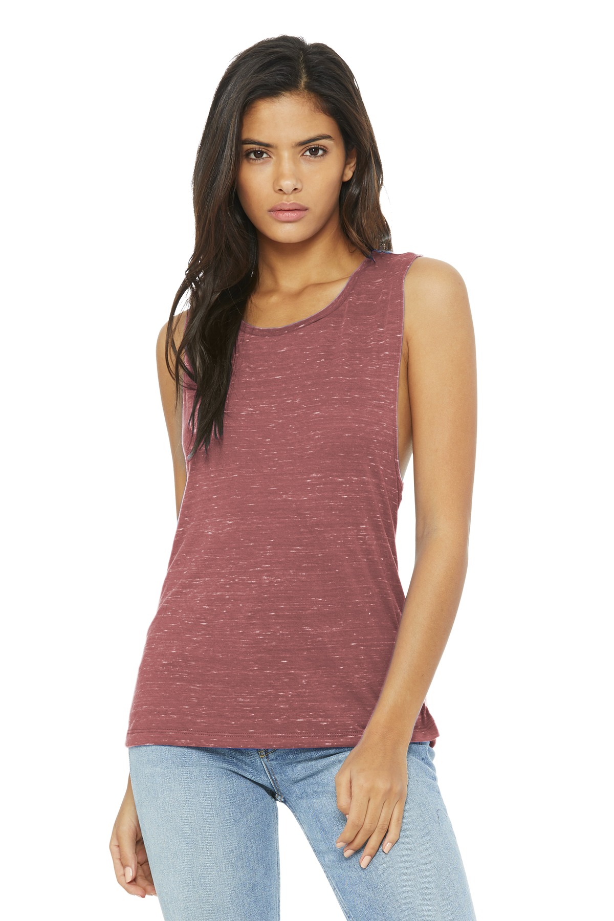 BELLA+CANVAS Women's Flowy Scoop Muscle Tank. BC8803 77