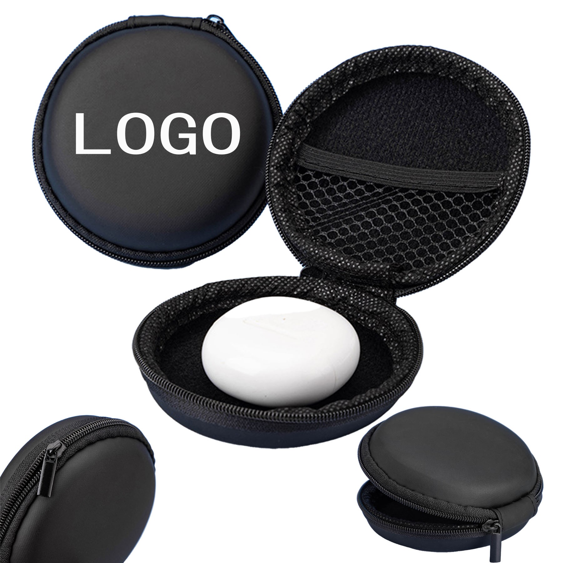 Round Earphone Case
