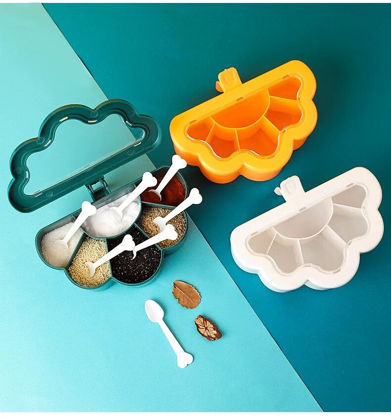 Compartmentalized Kitchen Seasoning Boxes 1