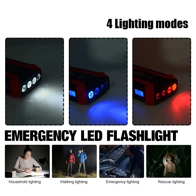 Portable Car Jump Starter With 4 USB Ports 6