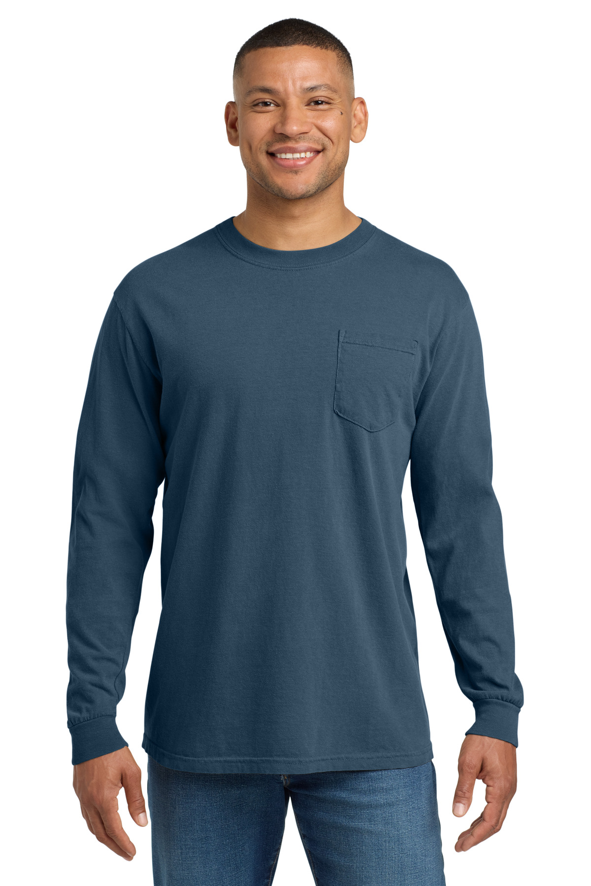 COMFORT COLORS Heavyweight Ring Spun Long Sleeve Pocket Tee. 4410 34