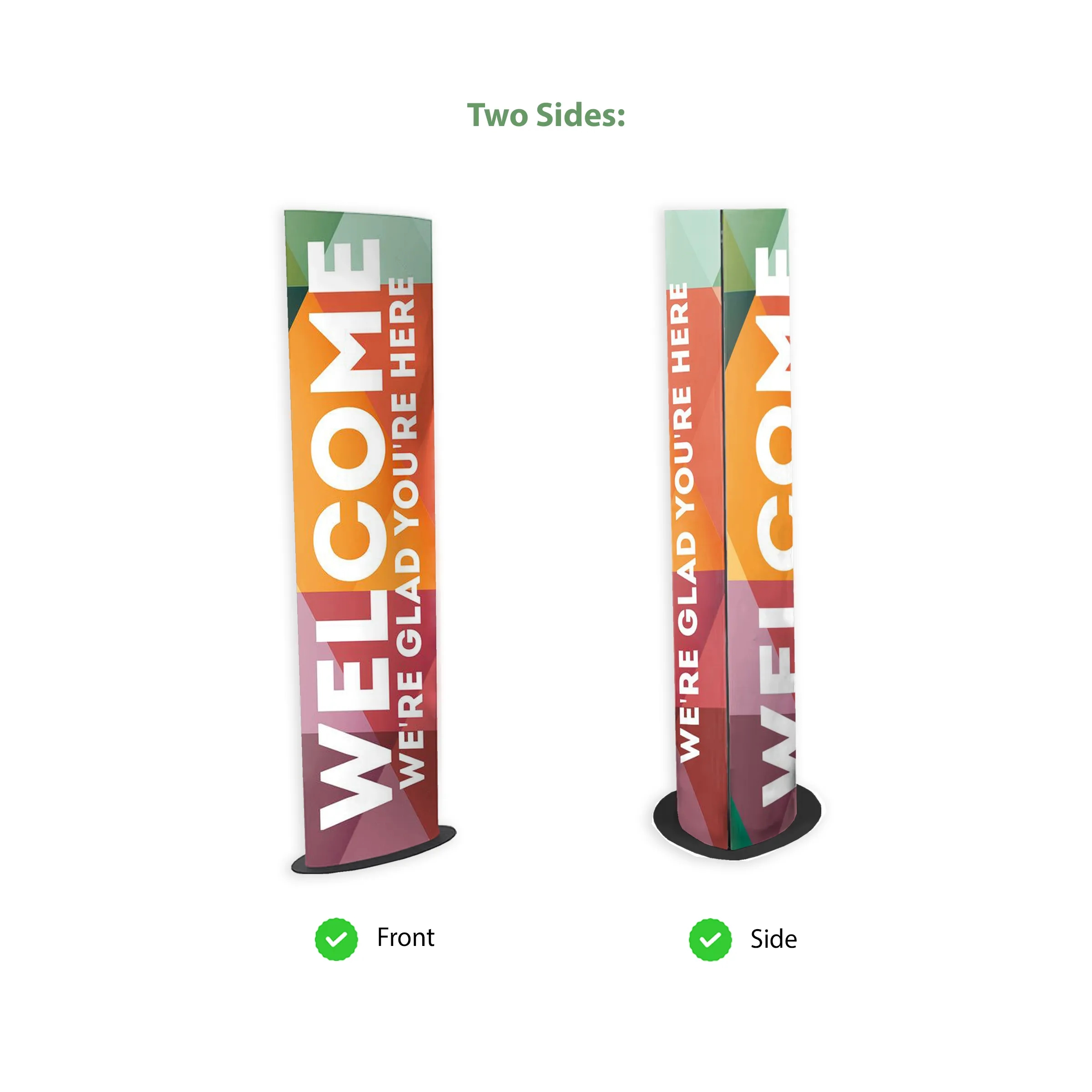 20" x 60" Custom Cardboard Totem 1