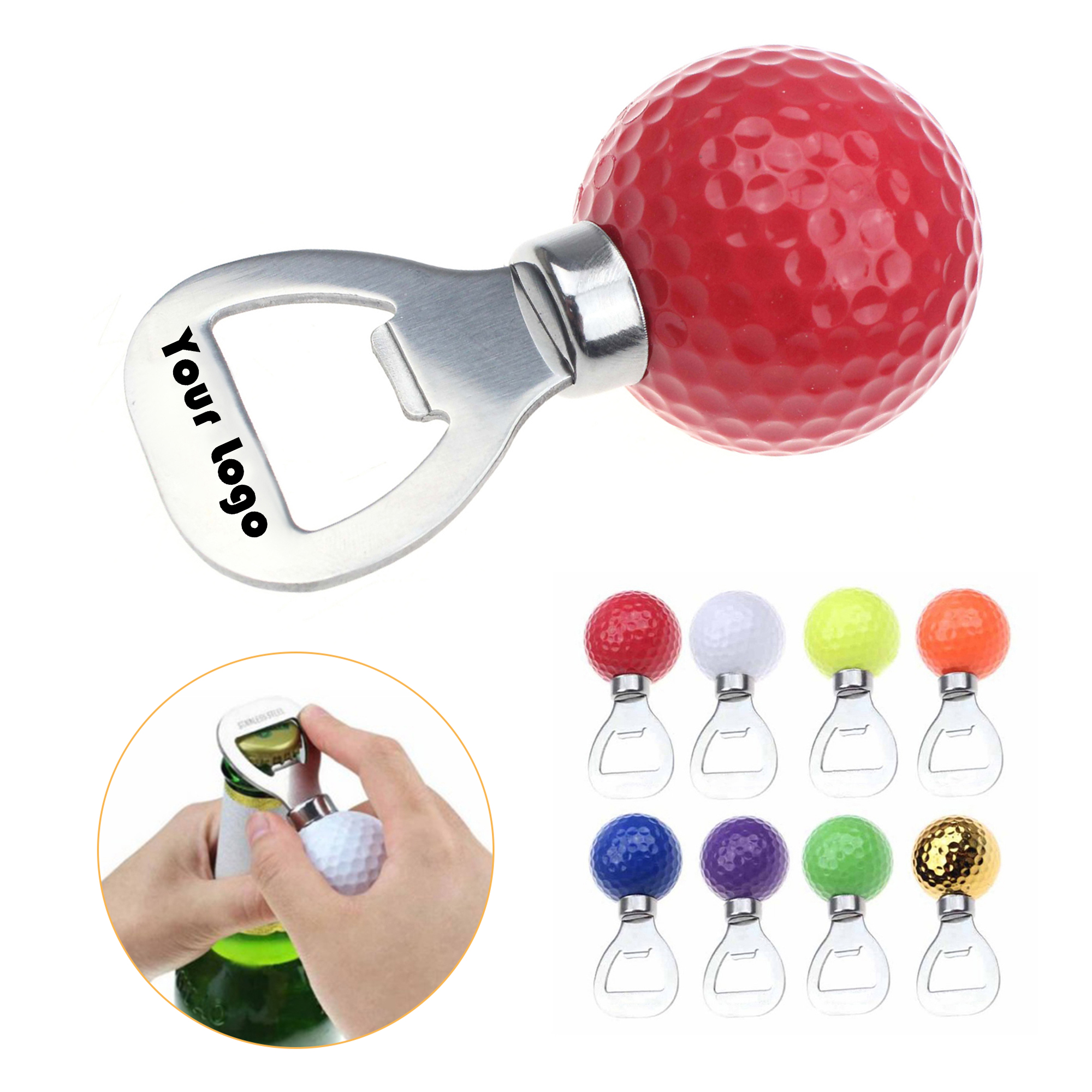 Stainless Steel Golf Wine Bottle Cork Opener 3