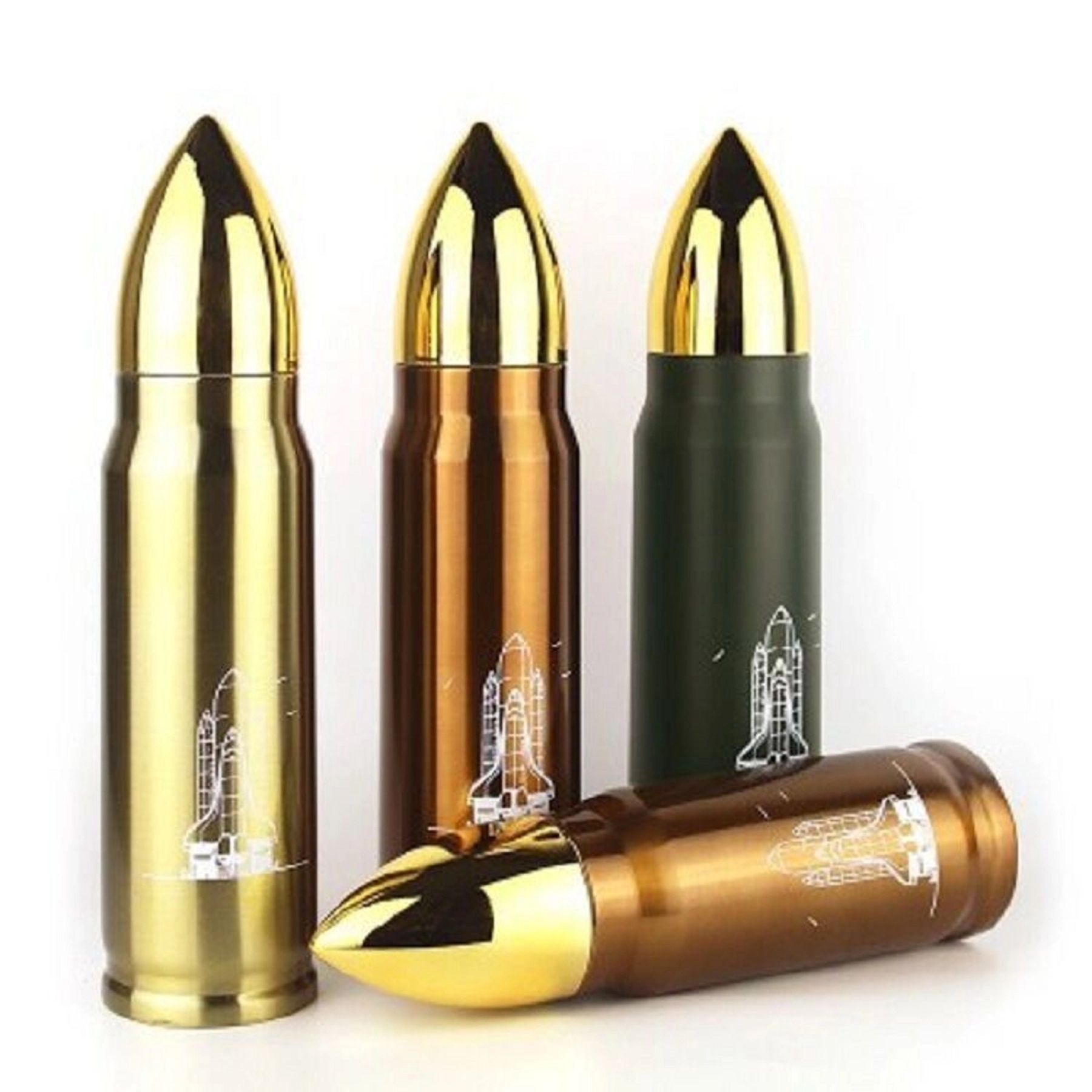 17 oz Double Wall Stainless Steel Vacuum Bullet Water Flask 6