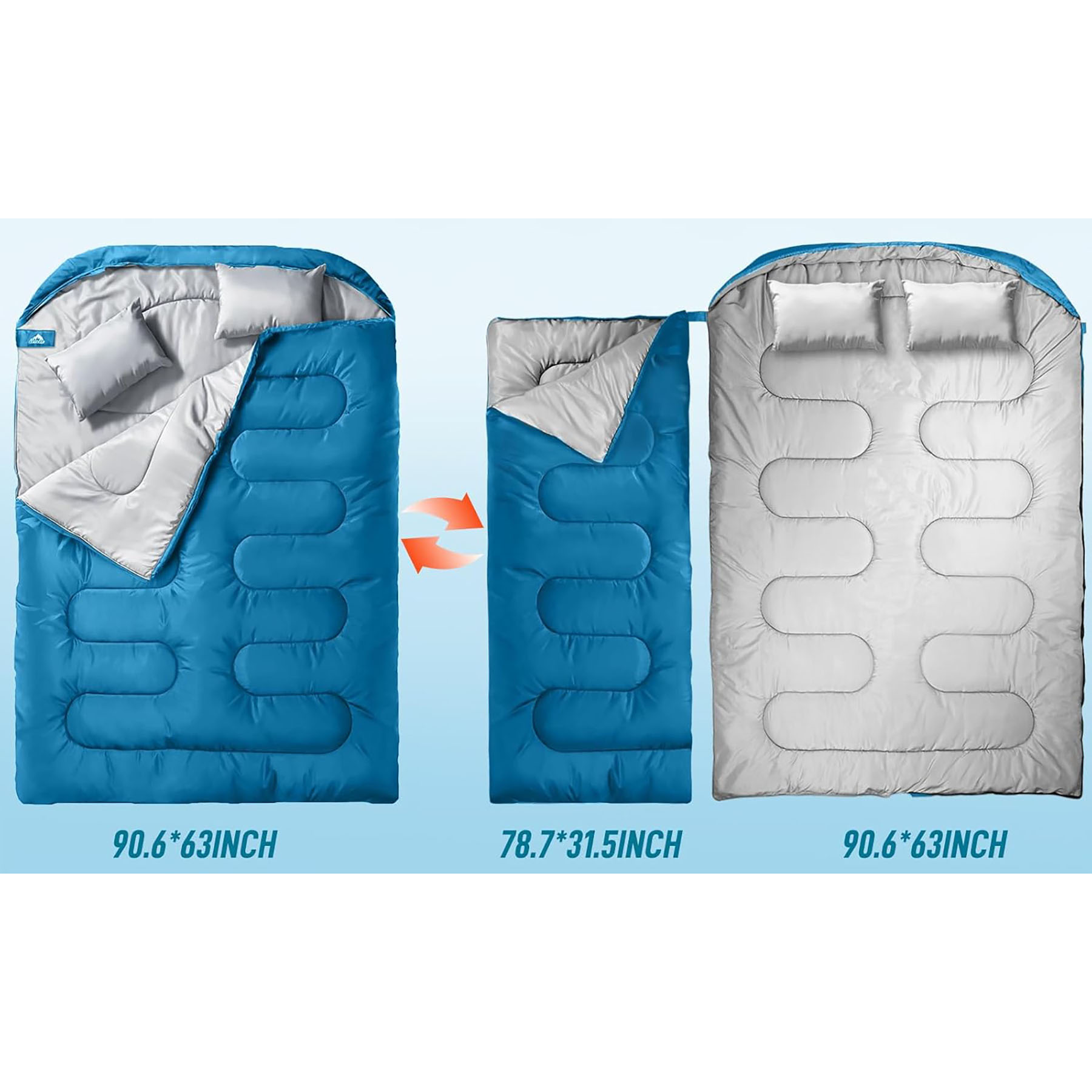 Double Sleeping Bag for Adults 4