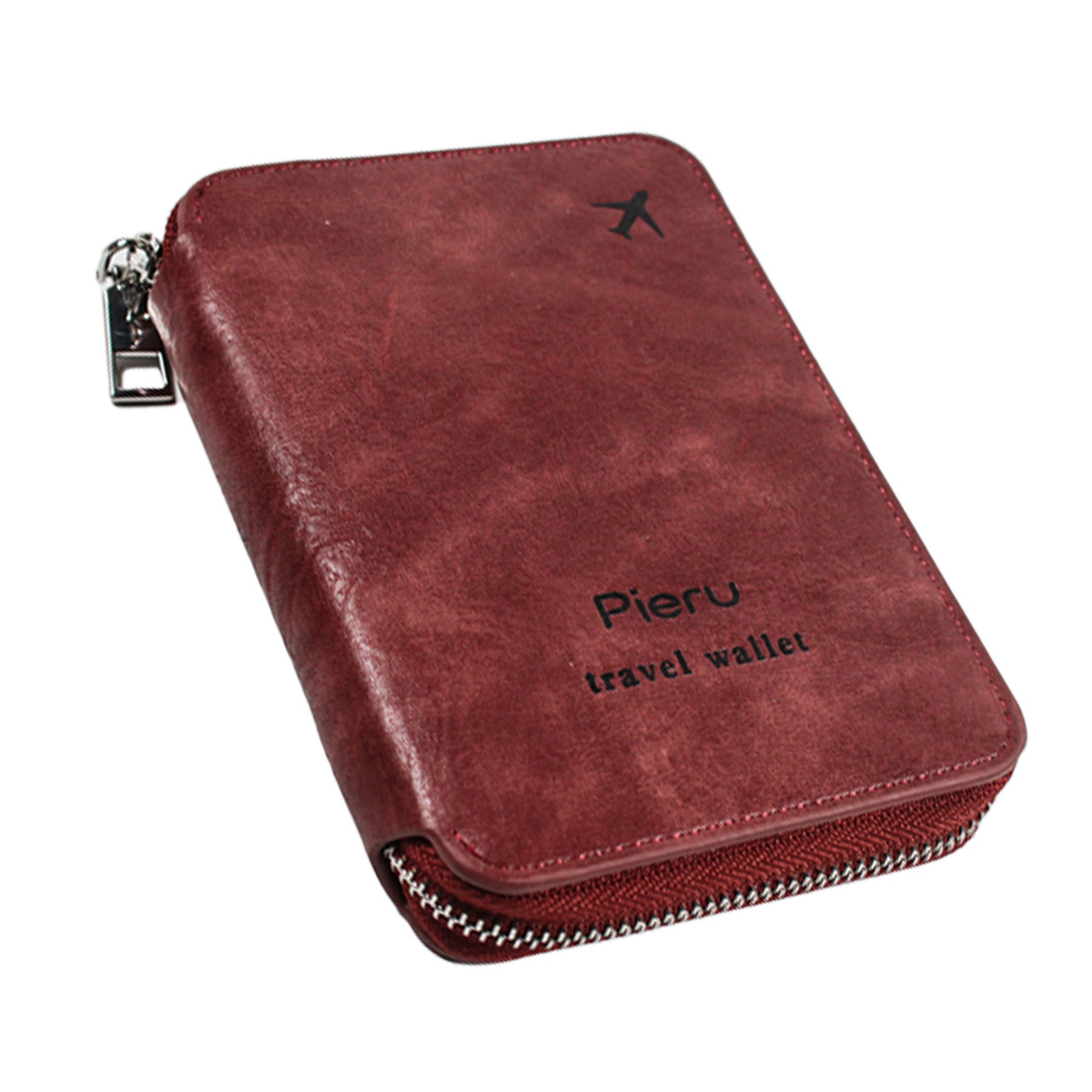 Anti-theft Brush Zipper Passport Bag 7