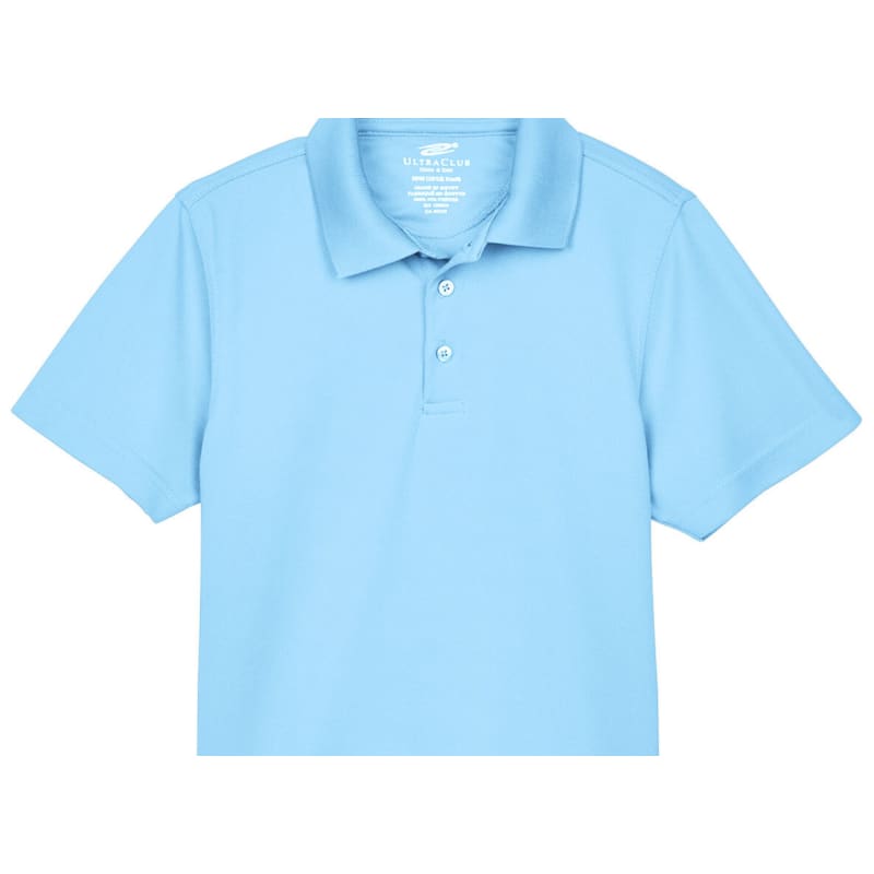 UltraClub Youth Cool & Dry Mesh Piqué Polo 9