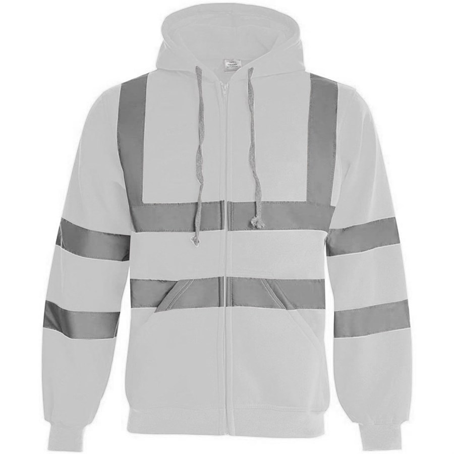 VISIPRO Reflective Safety Full-Zip Hoodie with Bands & Brace 11
