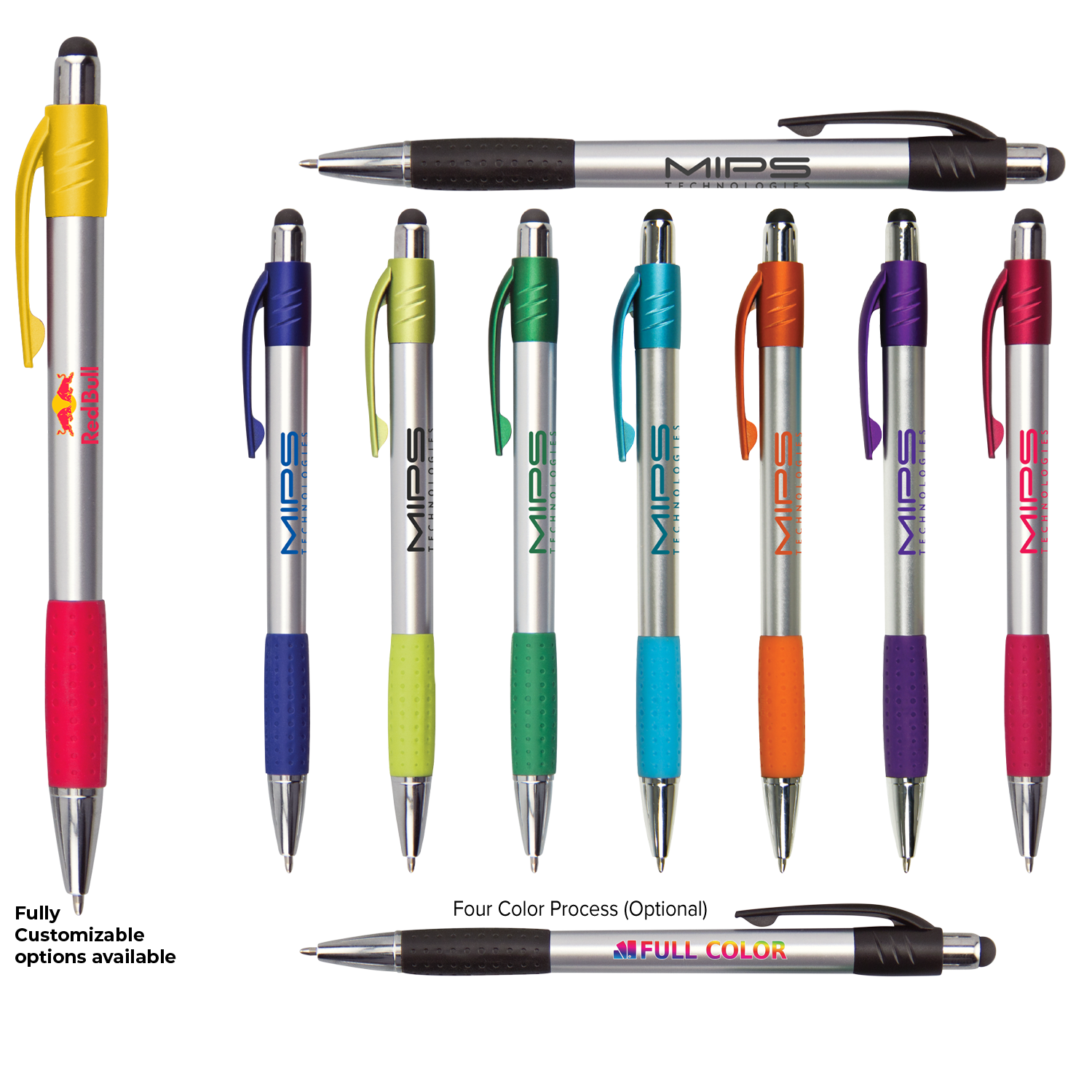 Premium Silver Stylus Pen with Metallic Accents 4