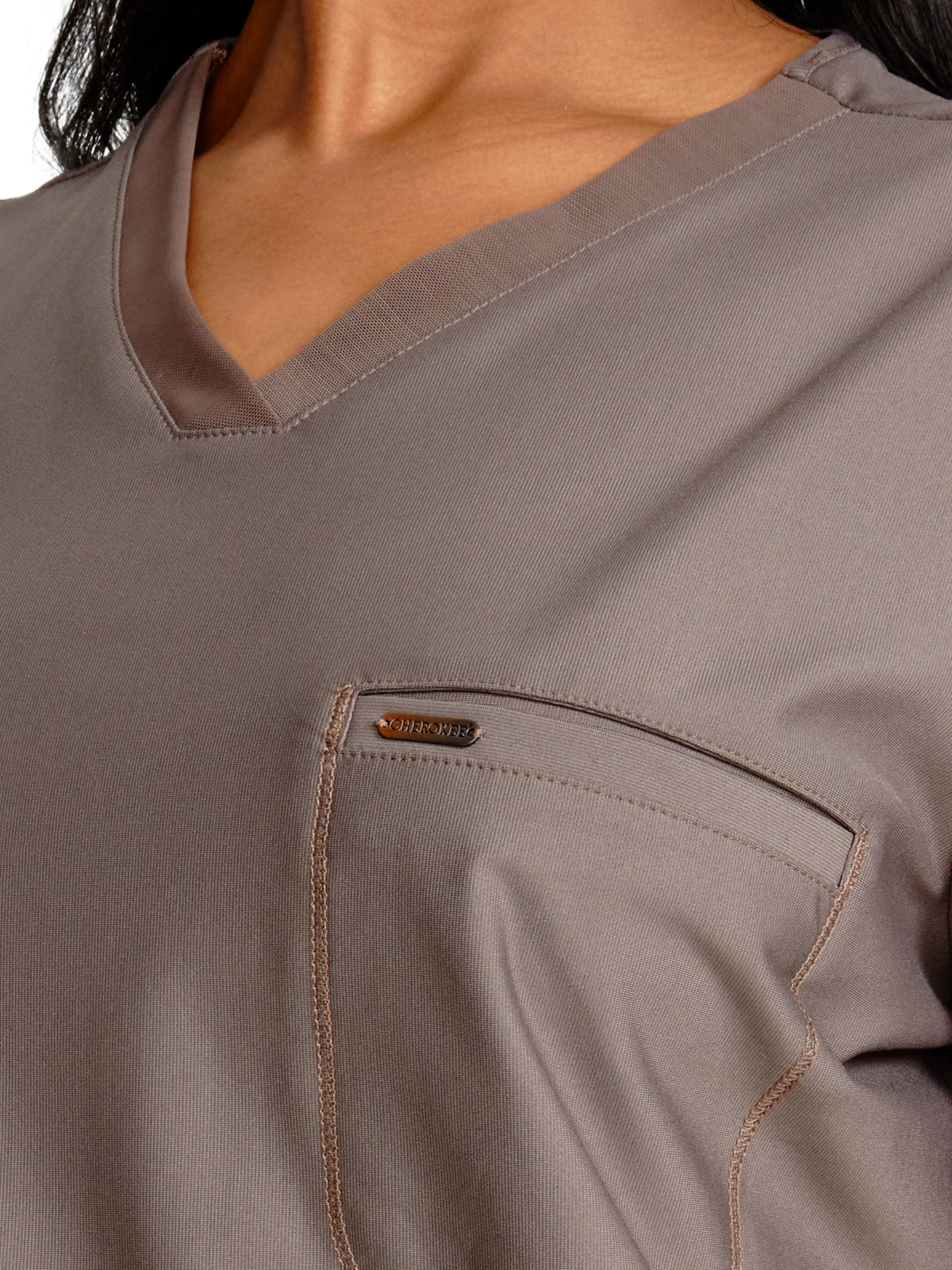 Cherokee - Form - Women's 1-Pocket Tuckable V-Neck Top 21