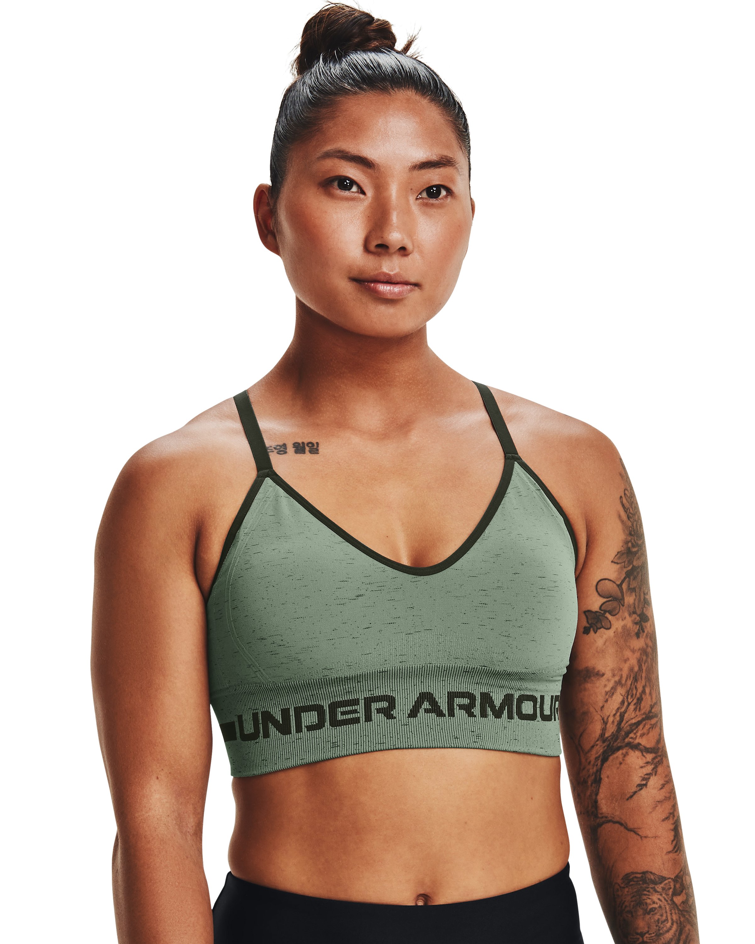 UA Seamless Low Long Heather Women's Sports Bra 20