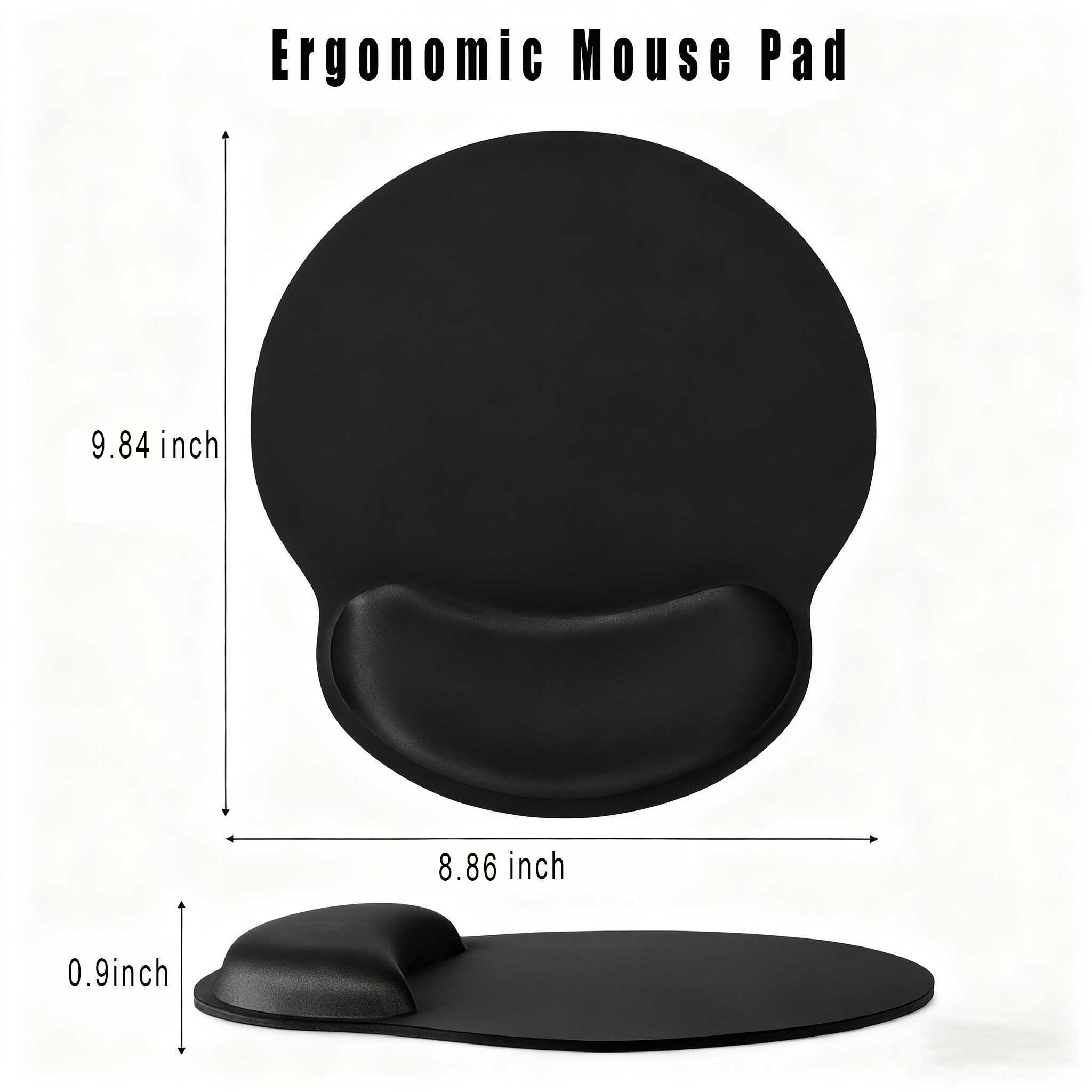 Full Color Ergonomic Mouse Pad With Wrist Rest 3