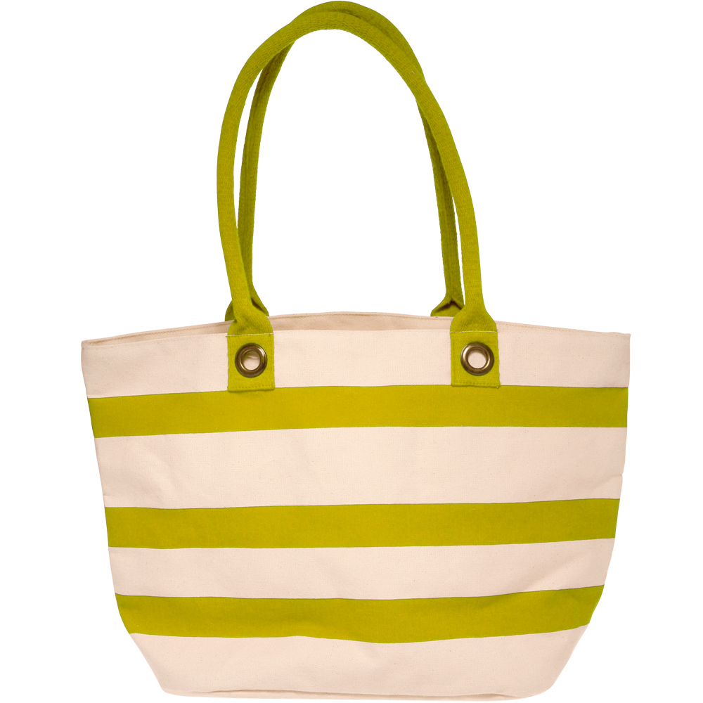 18.25W x 11H inch Striped Sailor Canvas Tote Bags 6