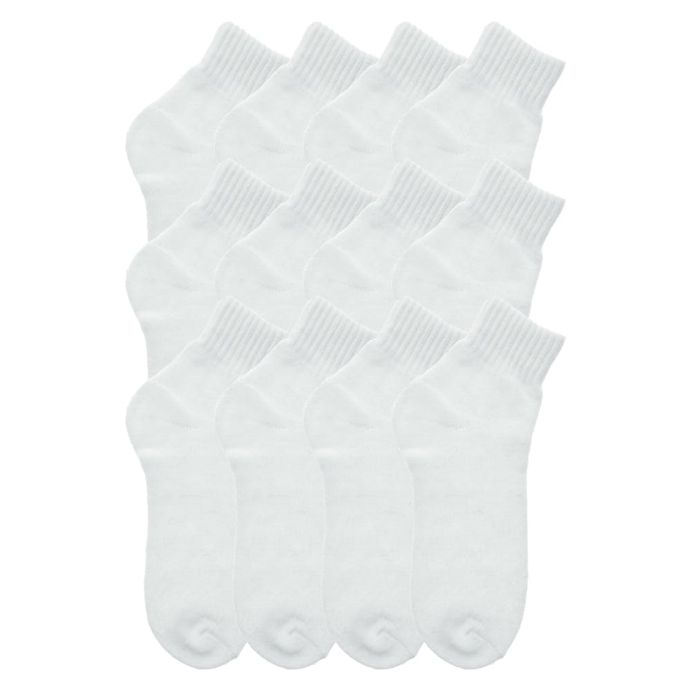 Adult Quarter Socks - White 2